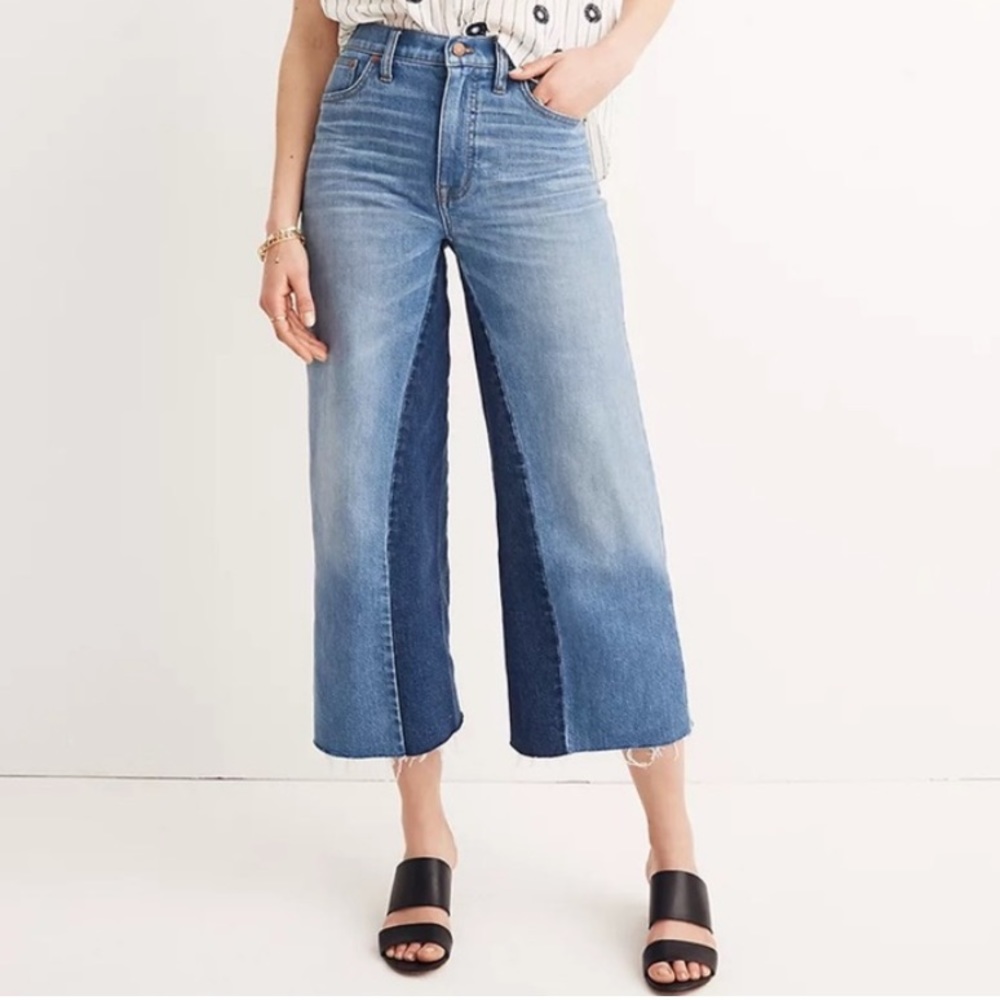 Madewell Wide-Leg Crop Jeans Gusset Edition 26
